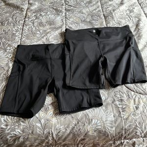 All In Motion ladies bike length shorts 2 pairs